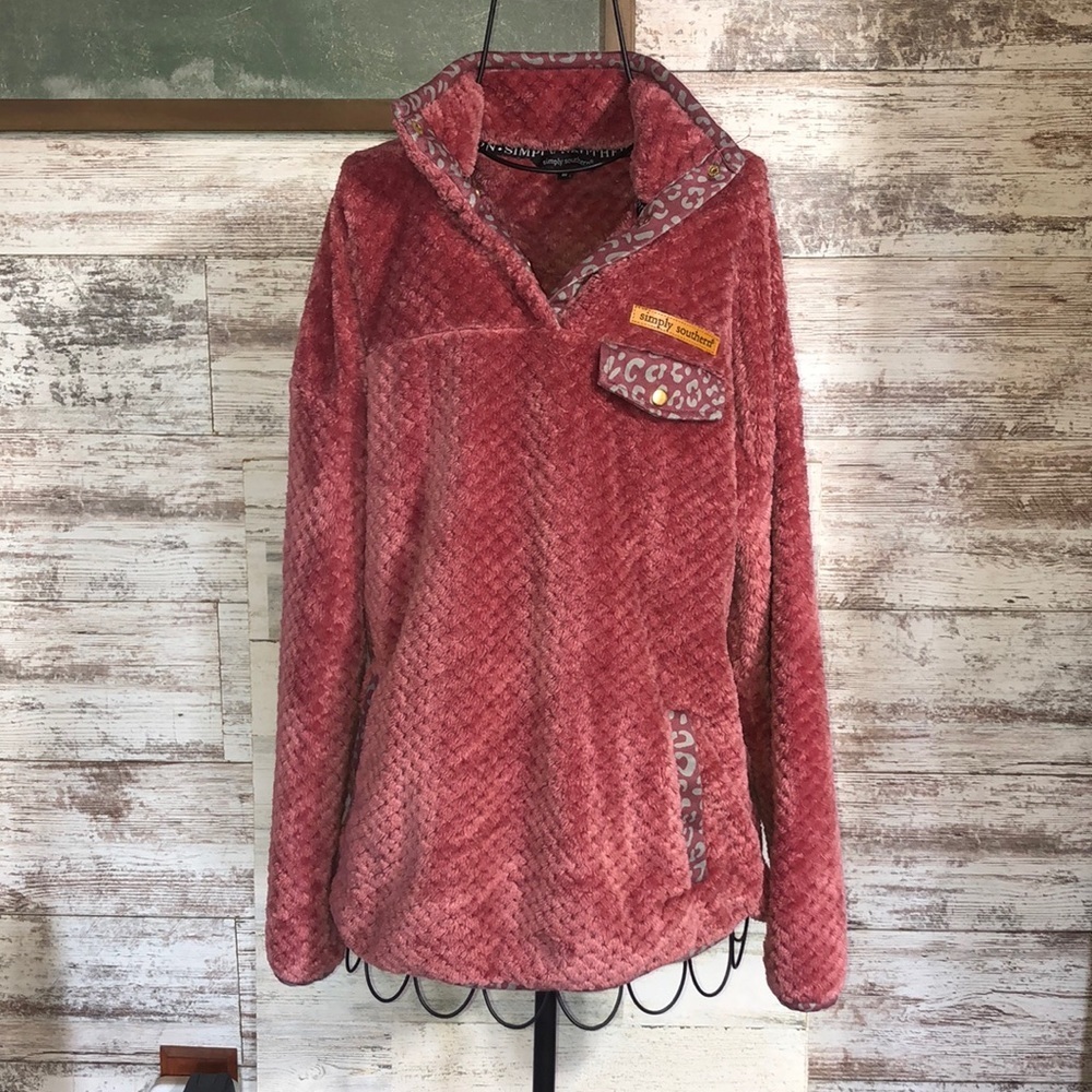 Simply southern pull over fuzzy sweatshirt Simply Southern Super Soft Pulloverโโ - Picture 2 of 7